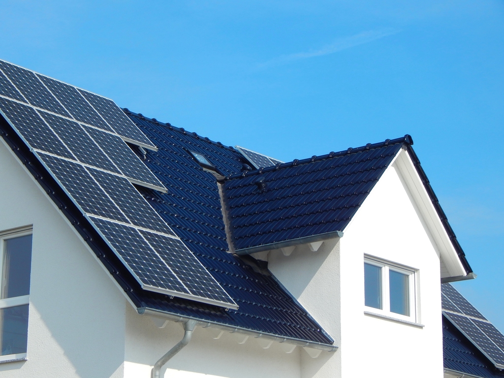 Photovoltaikanlage auf einen Privathaus